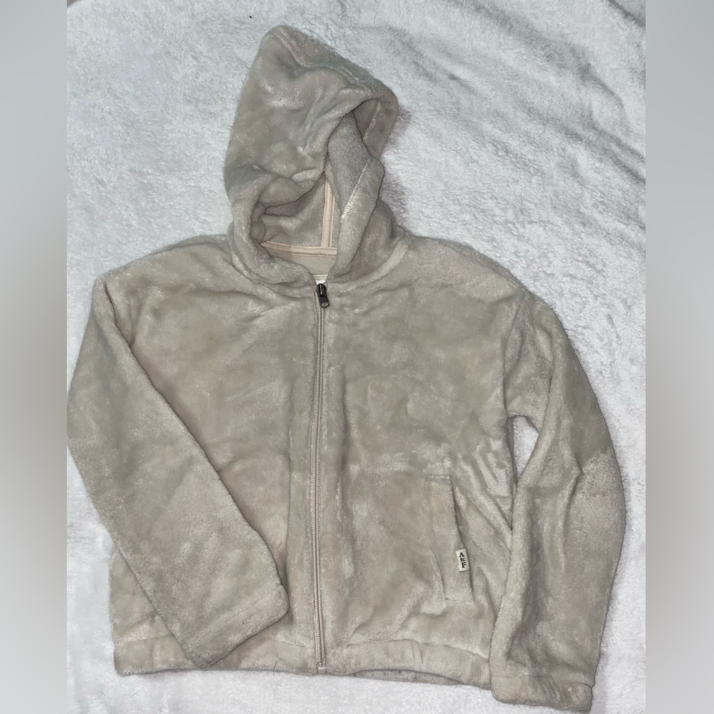 Abercrombie Kids Cream Fleece Hoodie